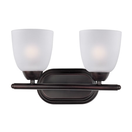 Maxim Lighting Axis 2-Light 13" Wide Oil Rubbed Bronze Vanity Light 11312FTOI